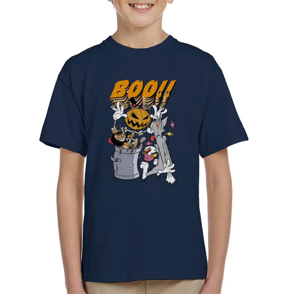 Tom and Jerry Halloween Pumpkin Boom Kid's T-Shirt product image 1