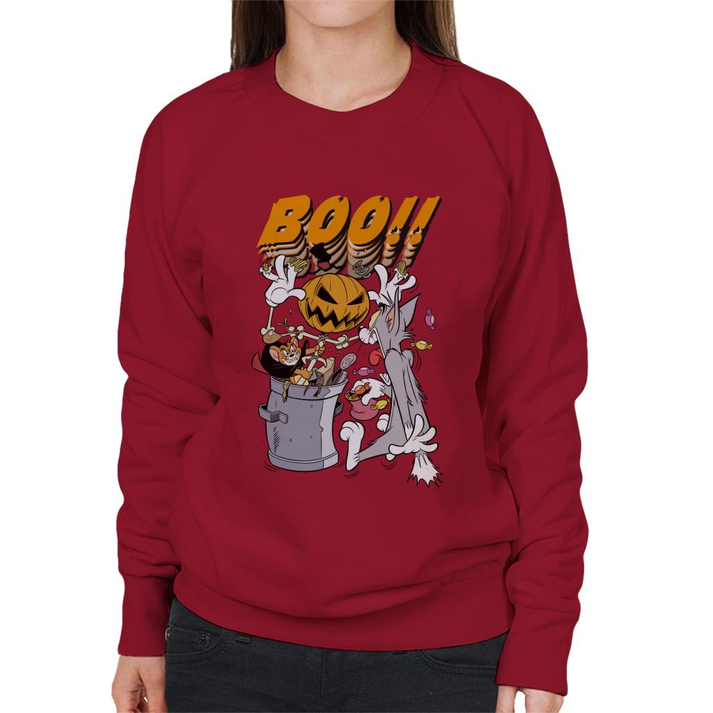 Tom and Jerry Halloween Pumpkin Boom Women's Sweatshirt product image 4
