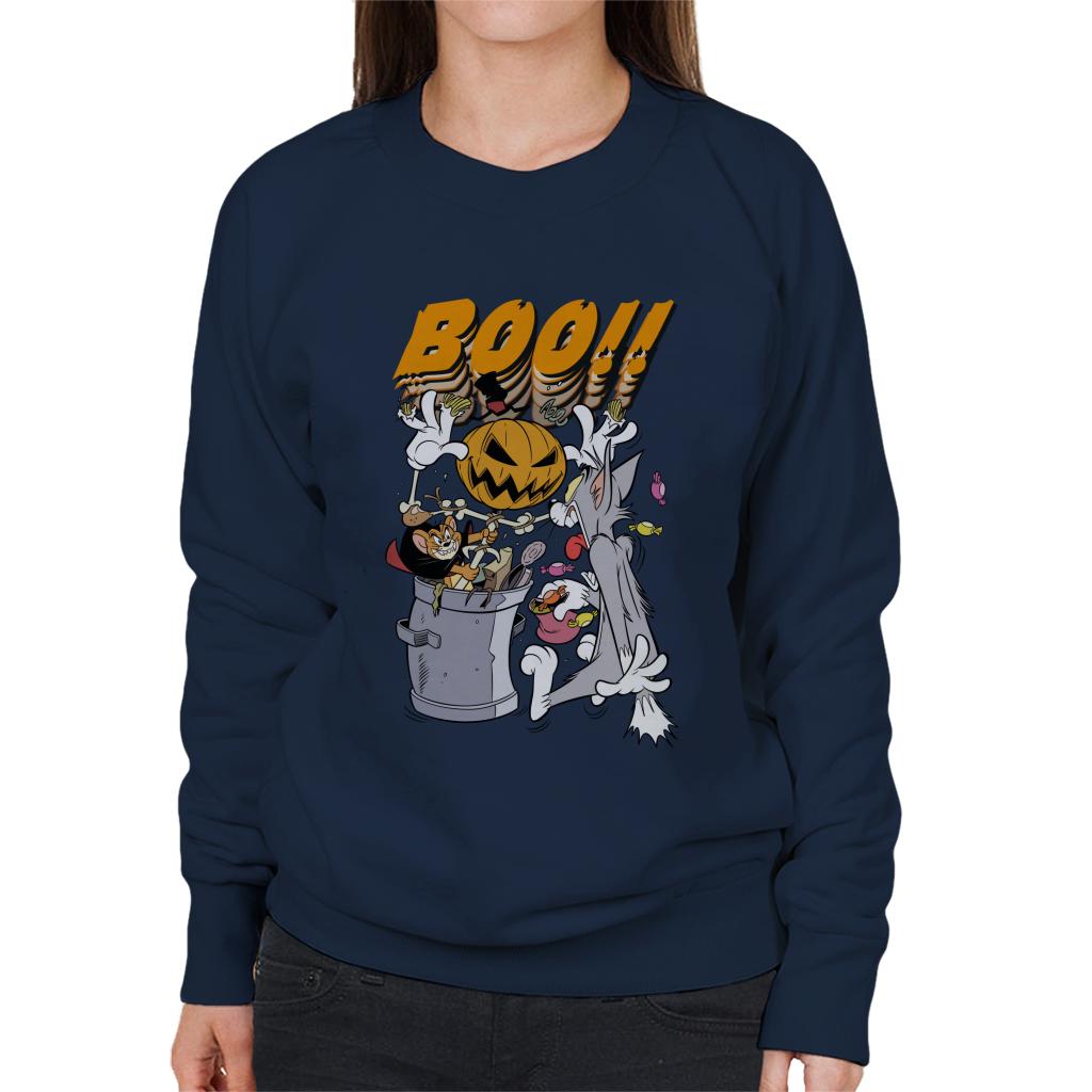 Tom and Jerry Halloween Pumpkin Boom Women's Sweatshirt product image 1