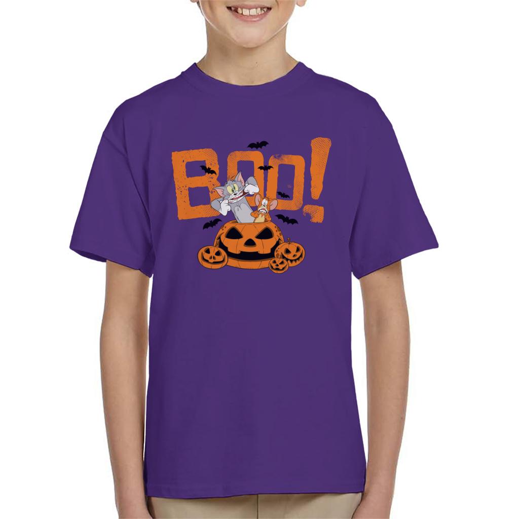 Tom and Jerry Halloween Boo Pumpkin Surprise Kid's T-Shirt product image 4