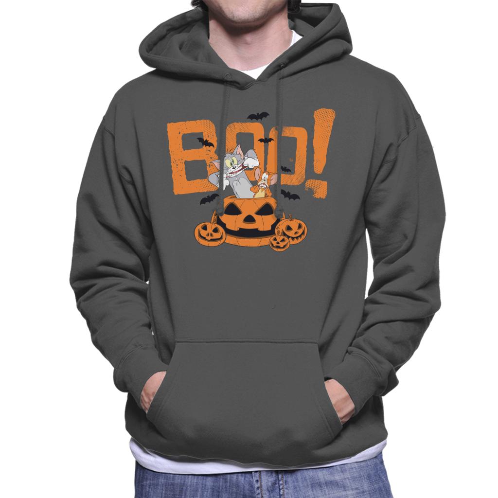Tom and Jerry Halloween Boo Pumpkin Surprise Men's Hooded product image 1