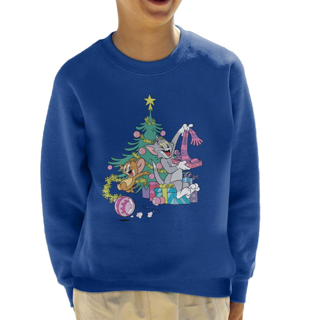 Tom and Jerry Christmas Festive Morning Kid's Sweatshirt product image 1