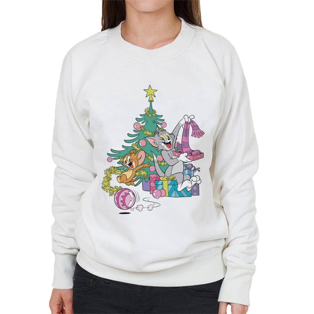 Tom and Jerry Christmas Festive Morning Women's Sweatshirt product image 1