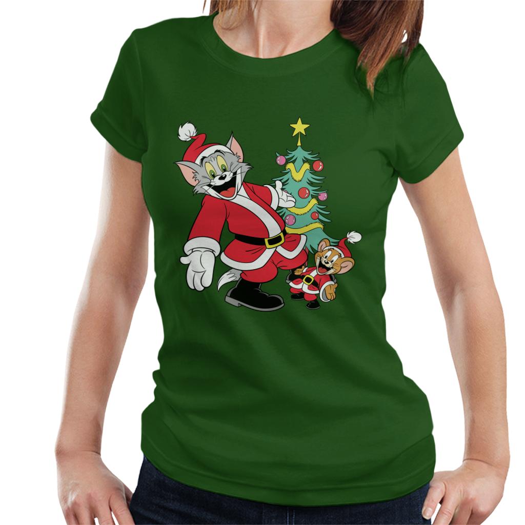 Tom and Jerry Christmas Festive Tree Women's T-Shirt product image 4