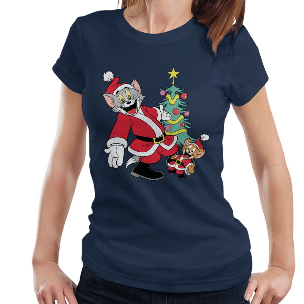 Tom and Jerry Christmas Festive Tree Women's T-Shirt product image 1