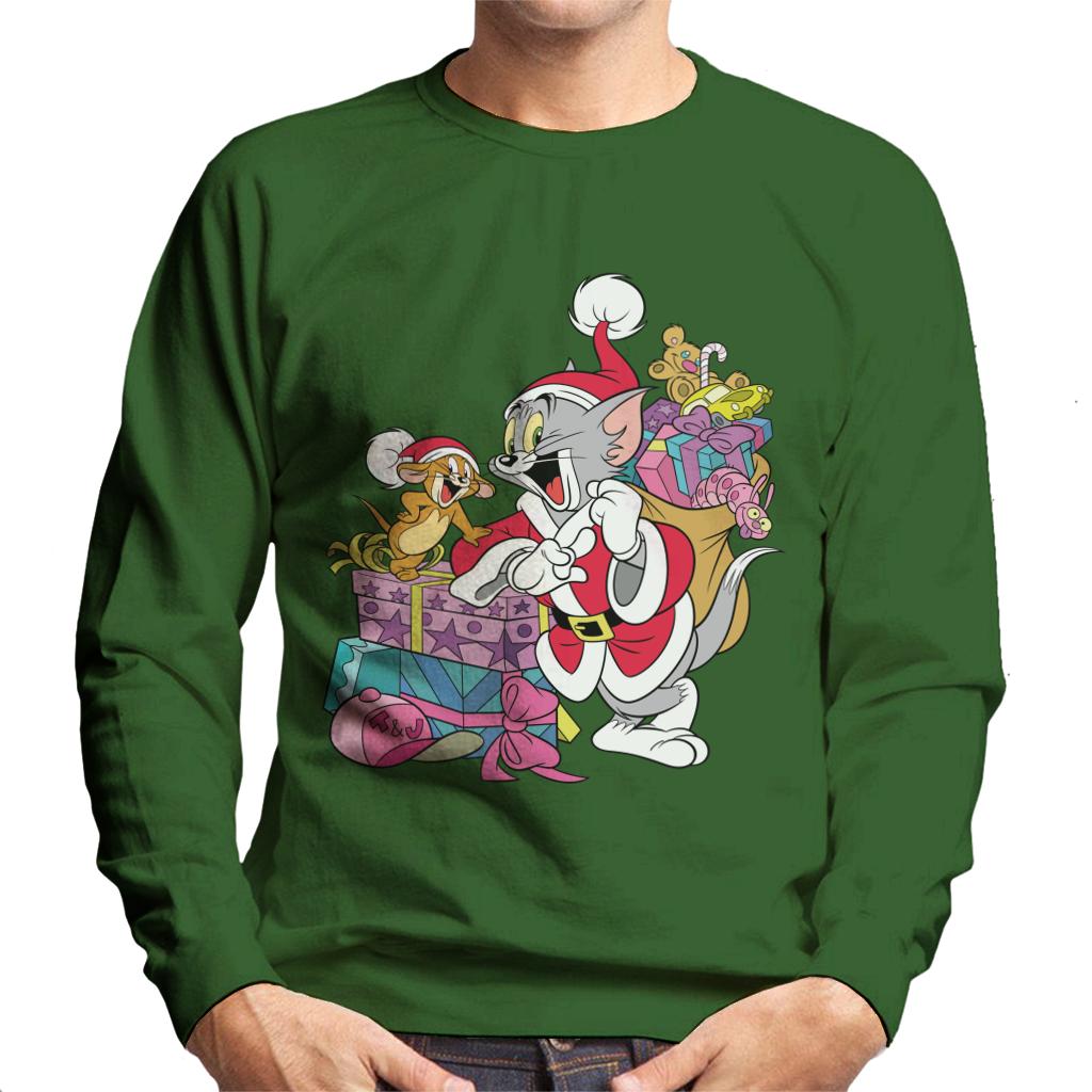 Tom and Jerry Christmas Festive Sacks Men's Sweatshirt product image 4