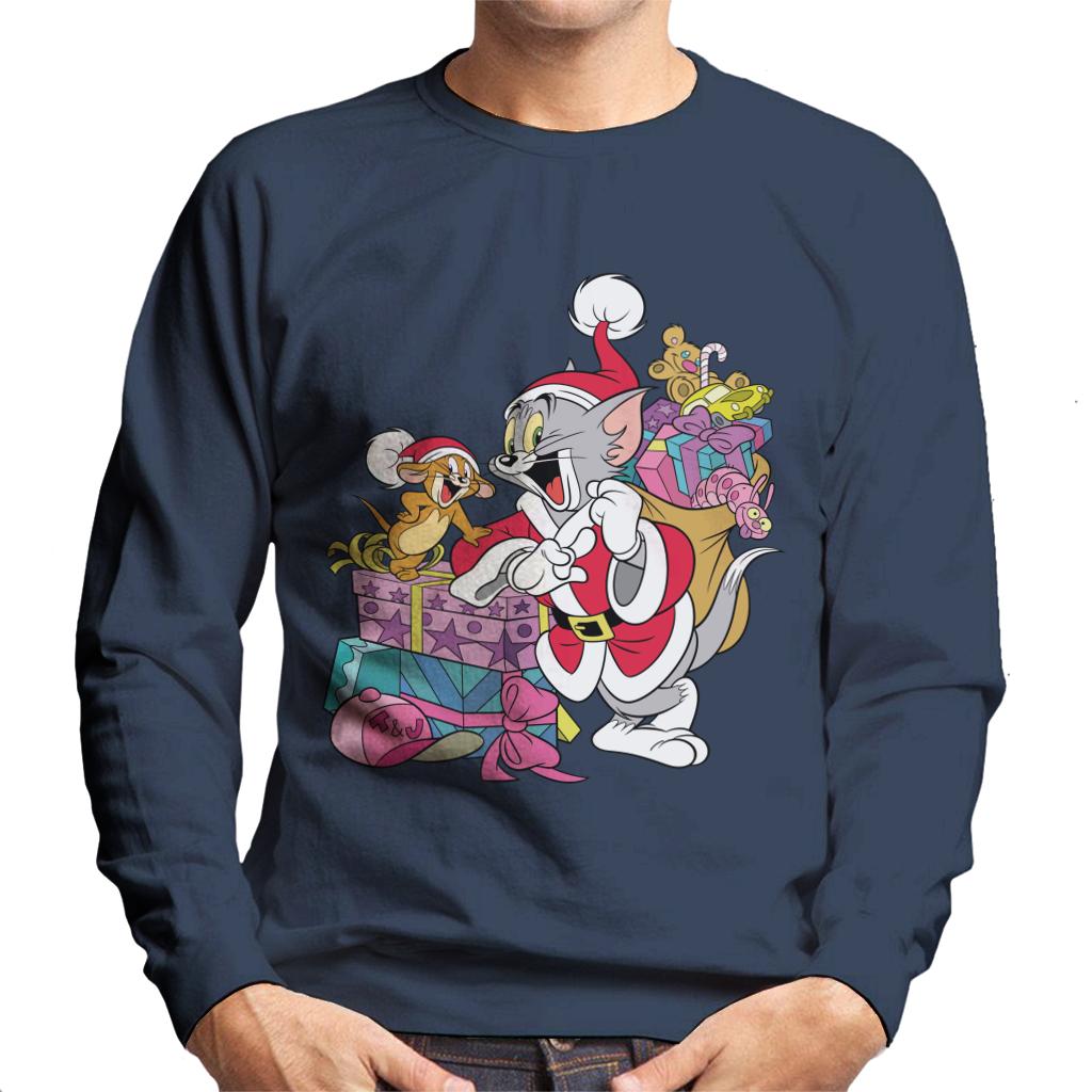 Tom and Jerry Christmas Festive Sacks Men's Sweatshirt product image 1