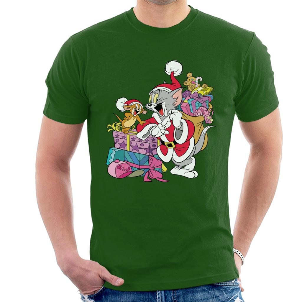 Tom and Jerry Christmas Festive Sacks Men's T-Shirt product image 4