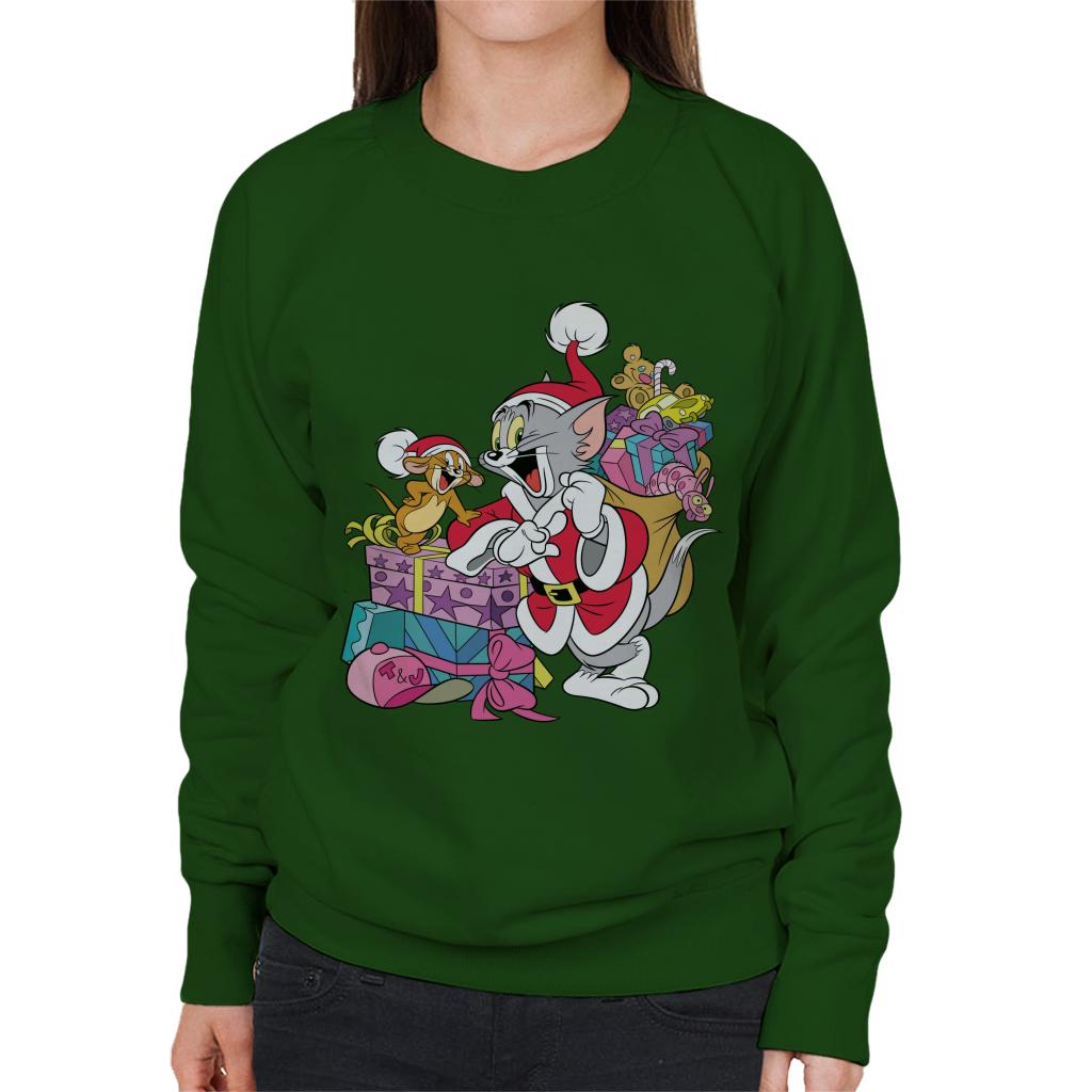 Tom and Jerry Christmas Festive Sacks Women's Sweatshirt product image 4