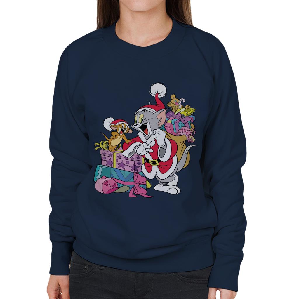 Tom and Jerry Christmas Festive Sacks Women's Sweatshirt product image 1