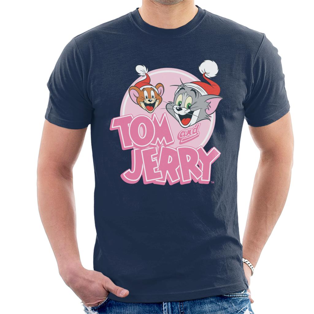 Tom and Jerry Christmas Wearing Festive Hats Men's T-Shirt product image 4