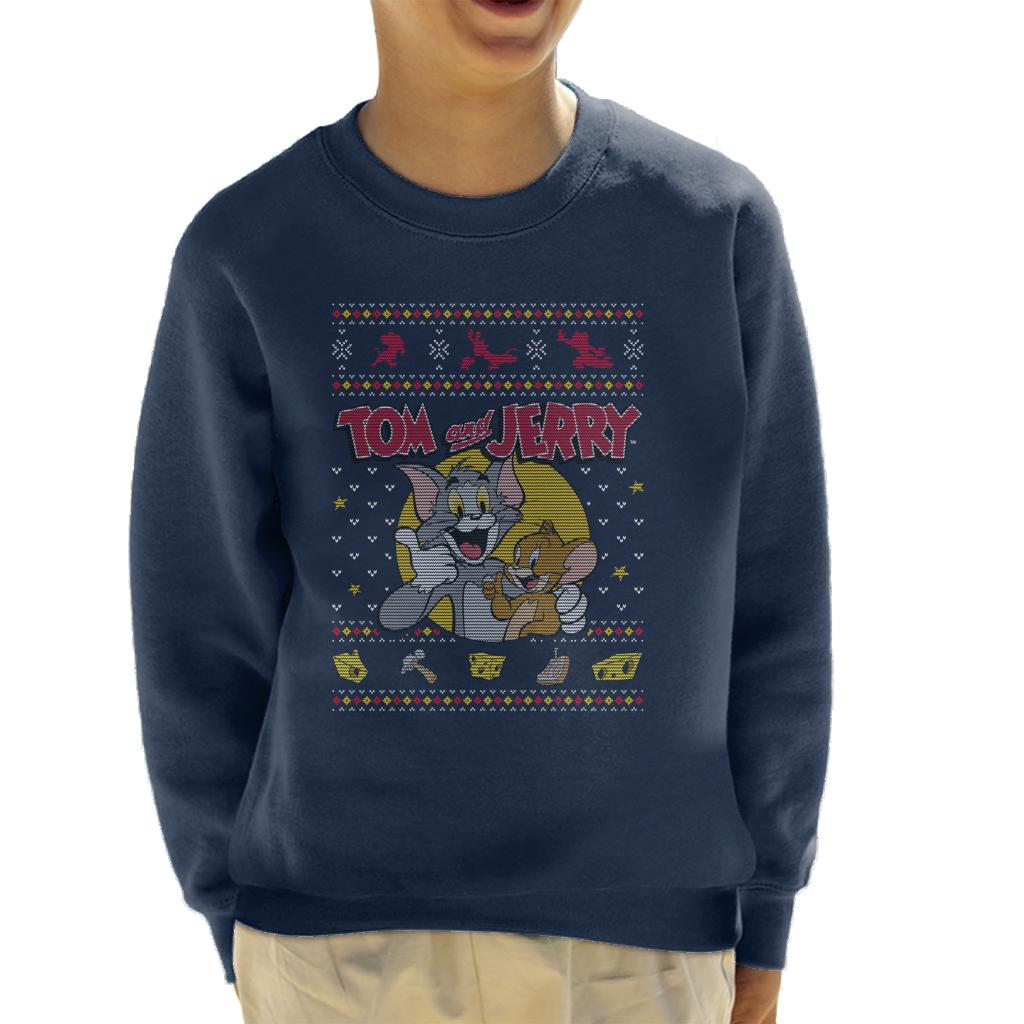 Tom and Jerry Christmas Traps Kid's Sweatshirt product image 1