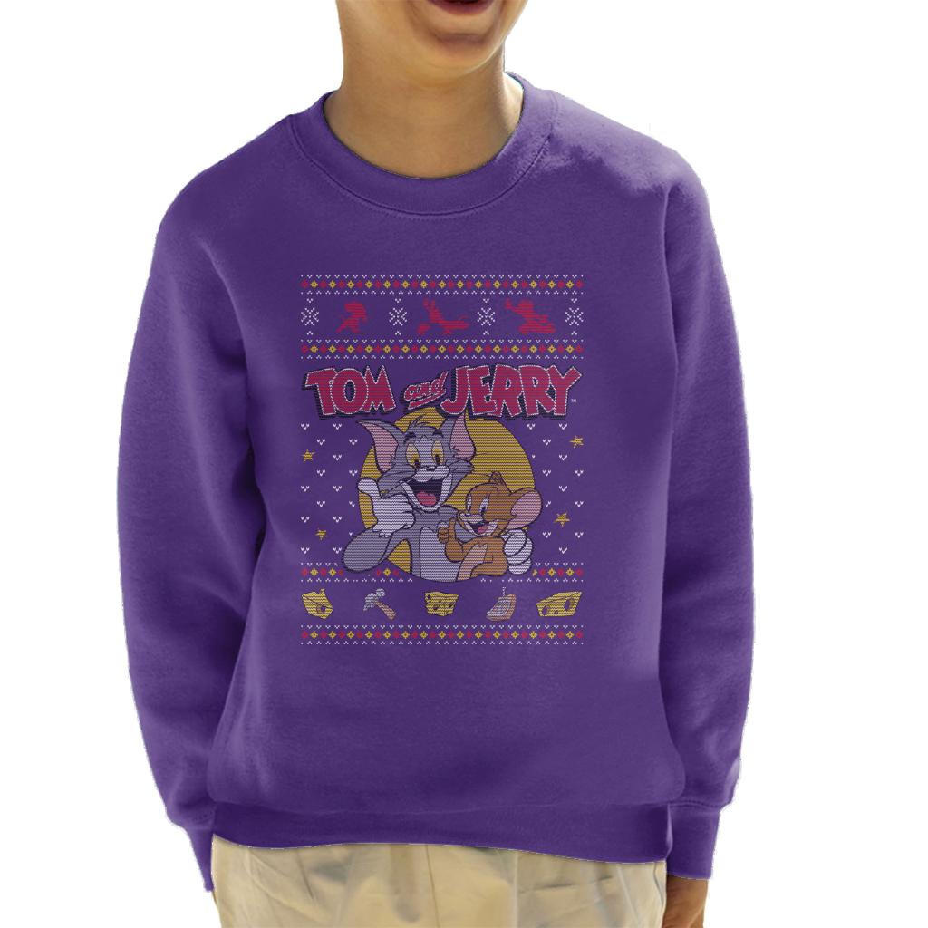 Tom and Jerry Christmas Traps Kid's Sweatshirt product image 4