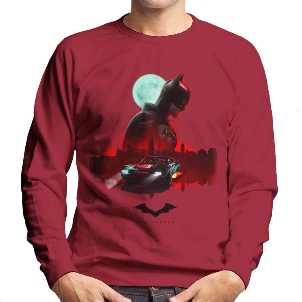 The Batman Gotham City Moon Montage Men's Sweatshirt product image 4
