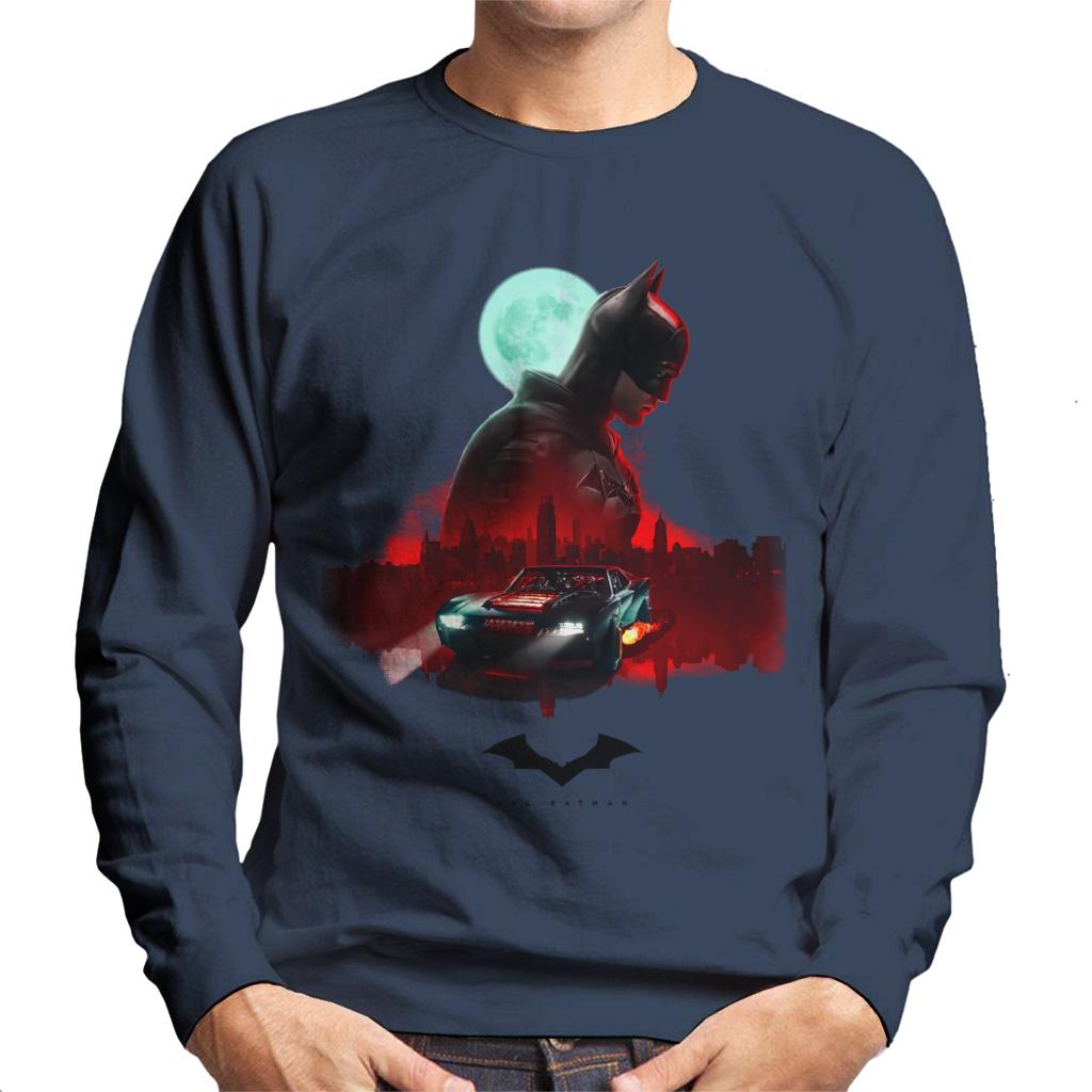 The Batman Gotham City Moon Montage Men's Sweatshirt product image 1