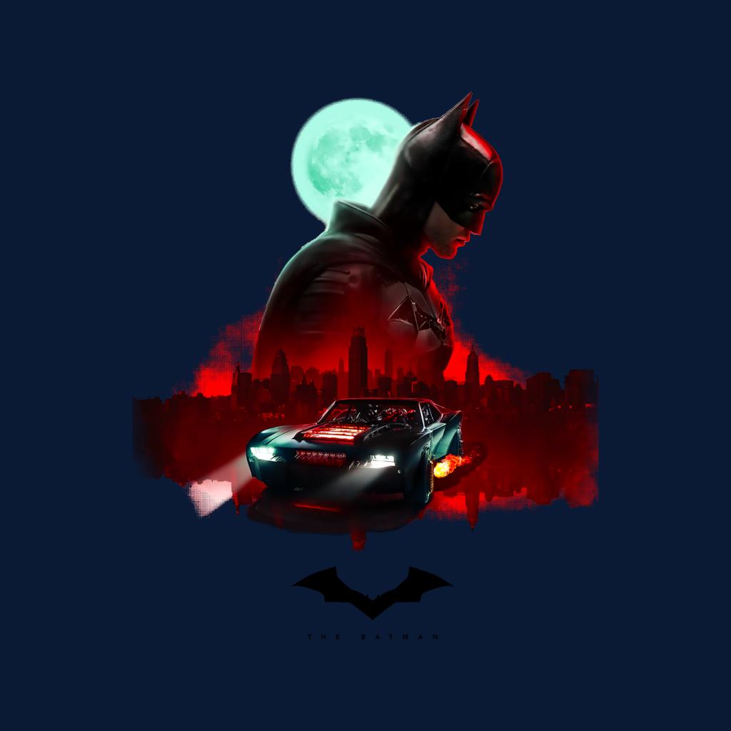 The Batman Gotham City Moon Montage Men's Hooded Sweatshirt product image 2