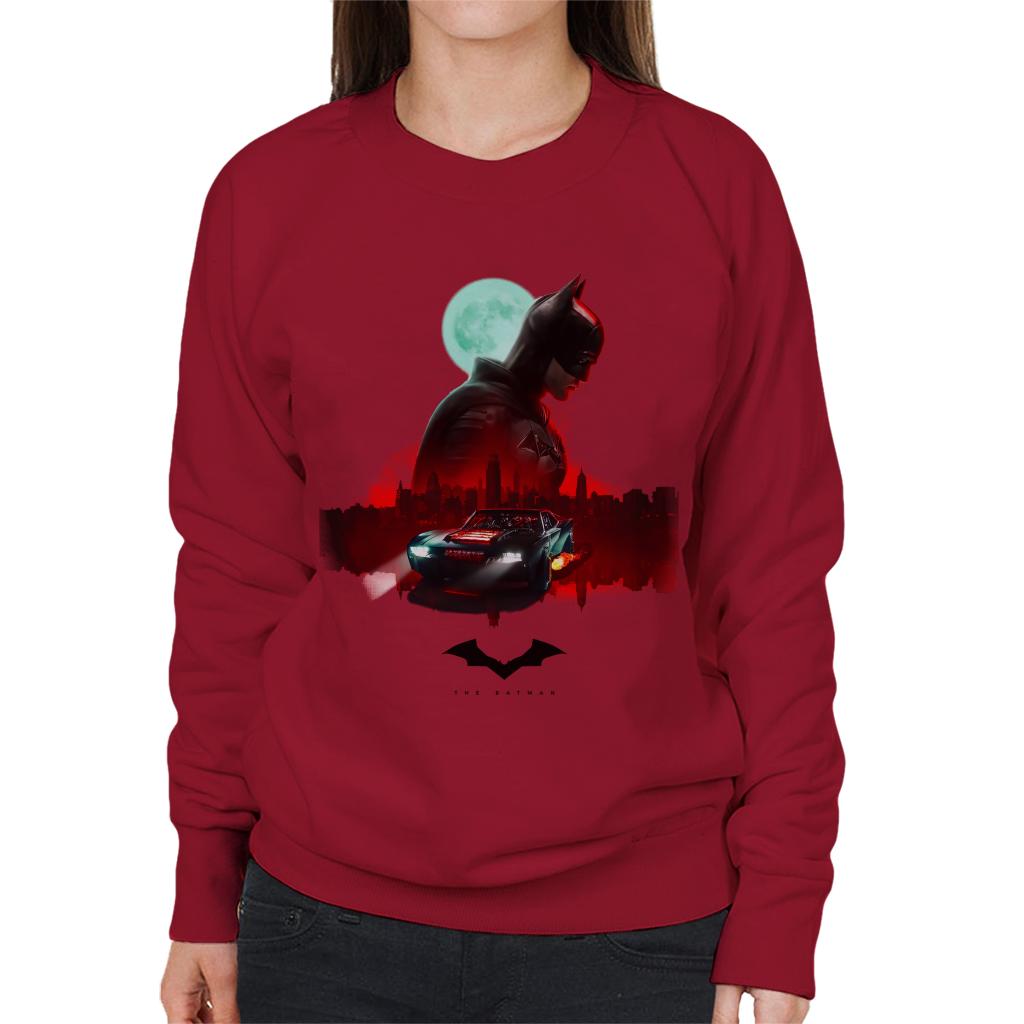 The Batman Gotham City Moon Montage Women's Sweatshirt product image 4