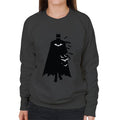 The Batman Silhouette White Bats Women's Sweatshirt product image 1