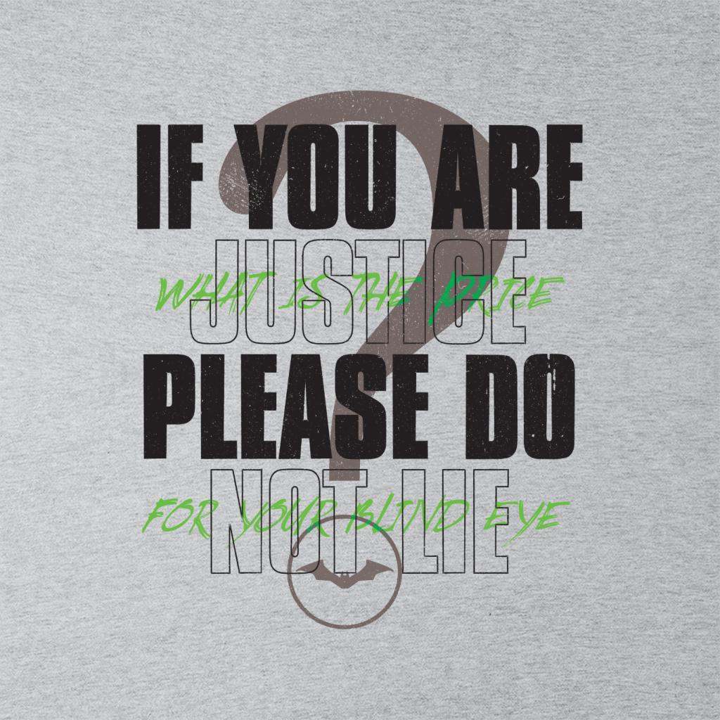 The Batman Riddler If You Are Justice Please Do Not Lie product image 2