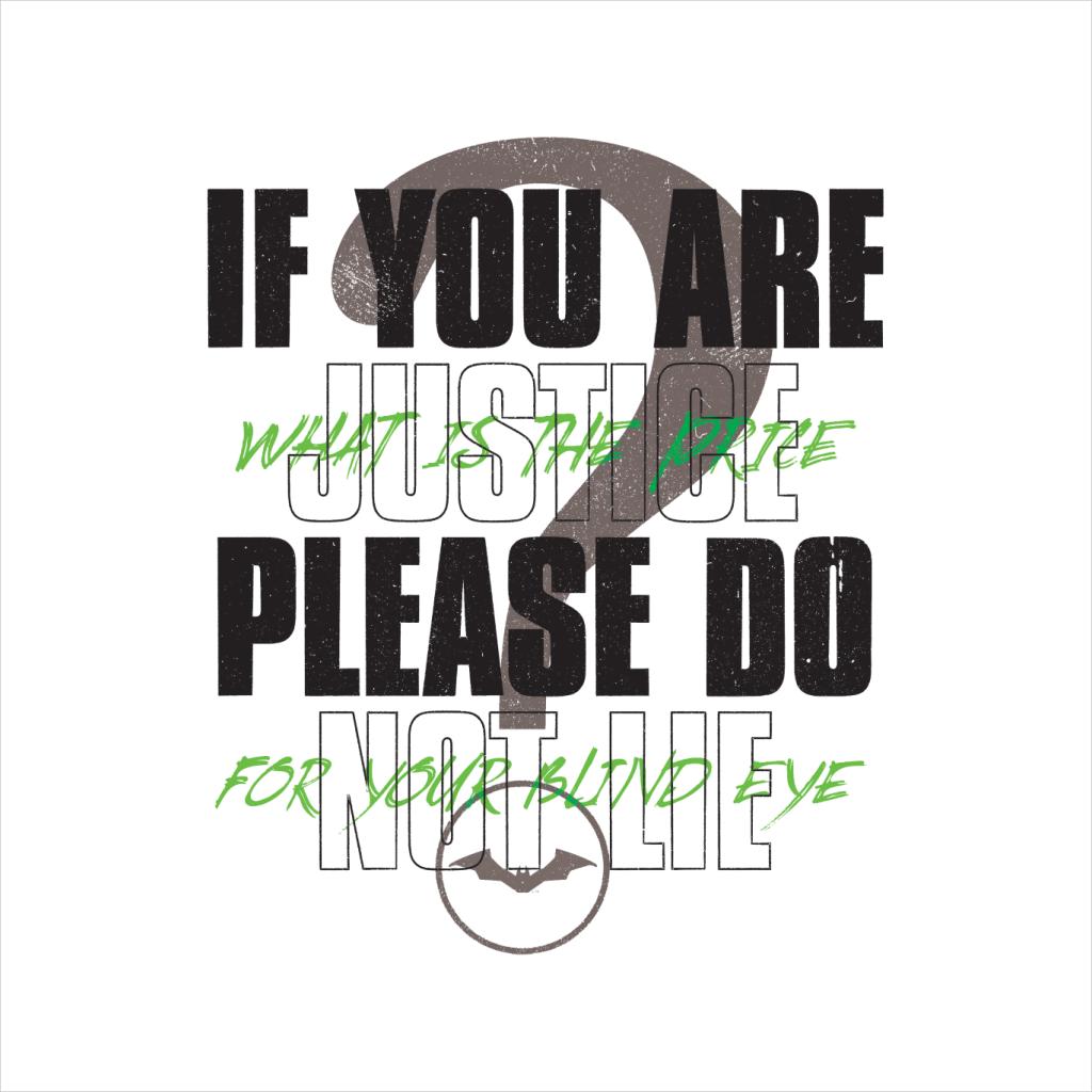 The Batman Riddler If You Are Justice Please Do Not Lie product image 5