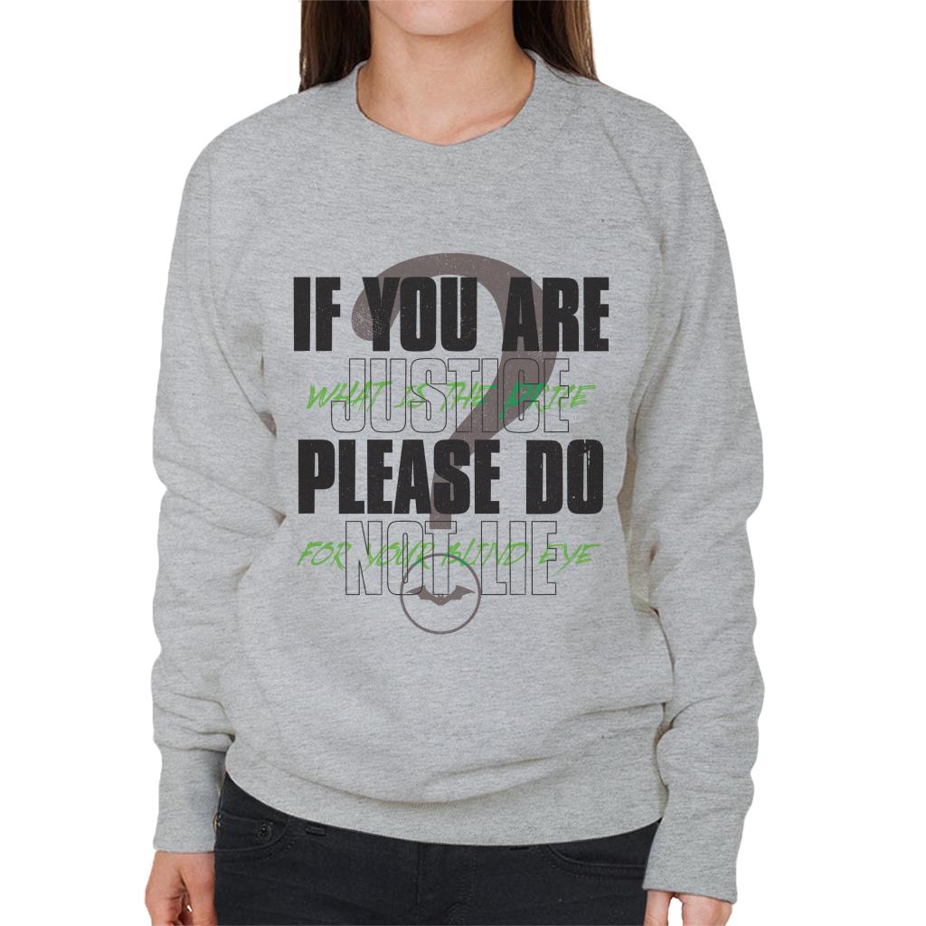 The Batman Riddler If You Are Justice Please Do Not Lie product image 1