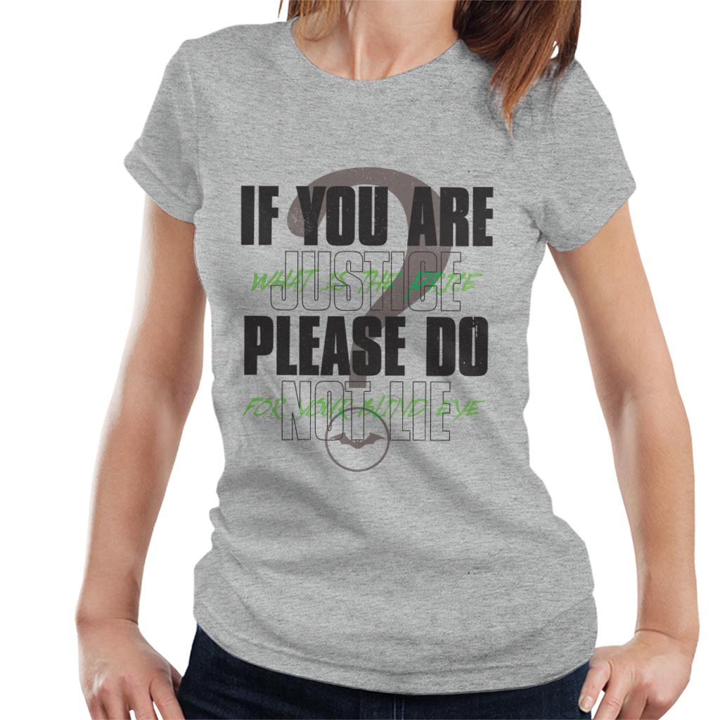 The Batman Riddler If You Are Justice Please Do Not Lie product image 1
