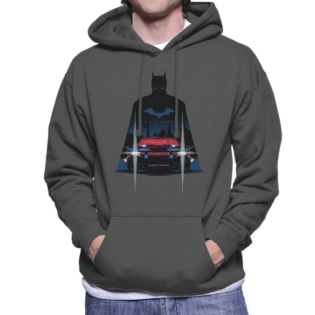 The Batman Silhouette Batmobile Men's Hooded Sweatshirt product image 1