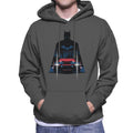 The Batman Silhouette Batmobile Men's Hooded Sweatshirt product image 1