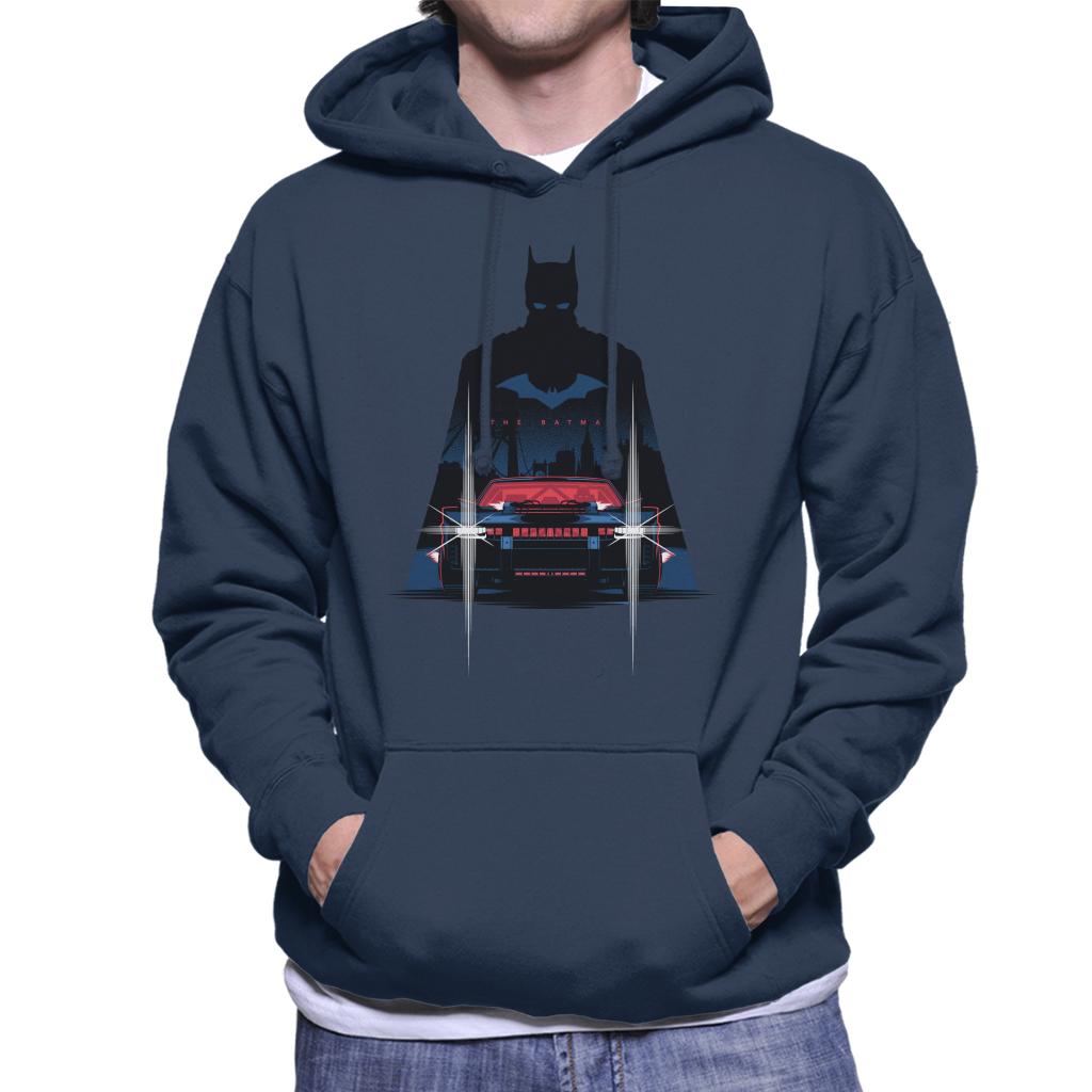 The Batman Silhouette Batmobile Men's Hooded Sweatshirt product image 4