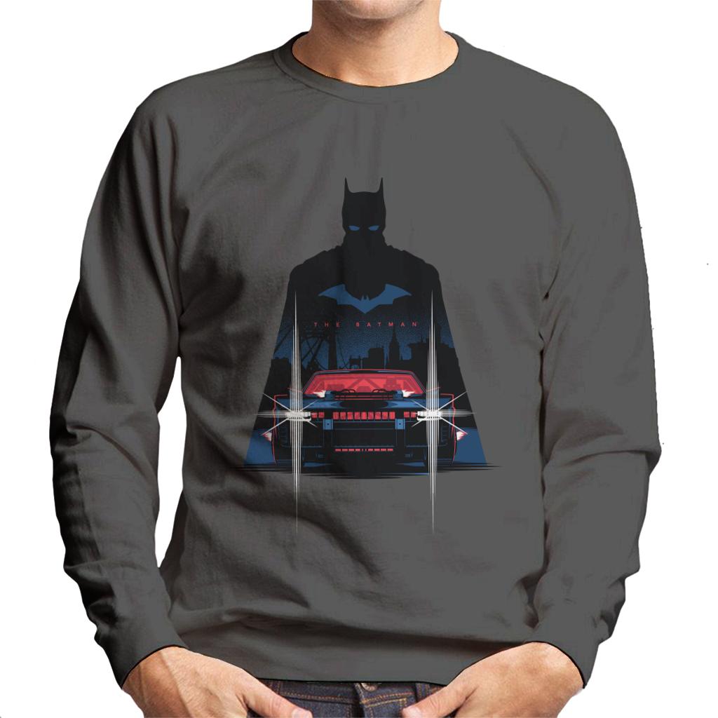 The Batman Silhouette Batmobile Men's Sweatshirt product image 1