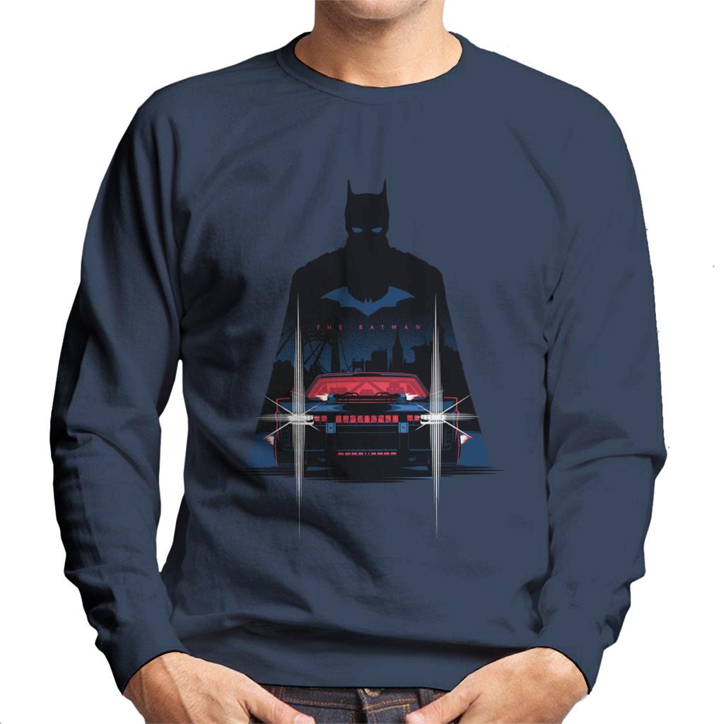 The Batman Silhouette Batmobile Men's Sweatshirt product image 4