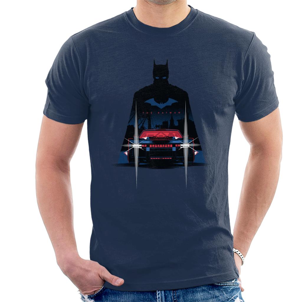 The Batman Silhouette Batmobile Men's T-Shirt product image 4