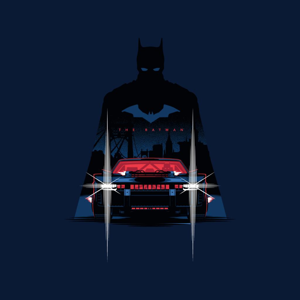 The Batman Silhouette Batmobile Men's T-Shirt product image 5