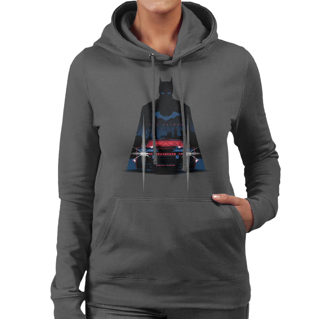 The Batman Silhouette Batmobile Women's Hooded Sweatshirt product image 1