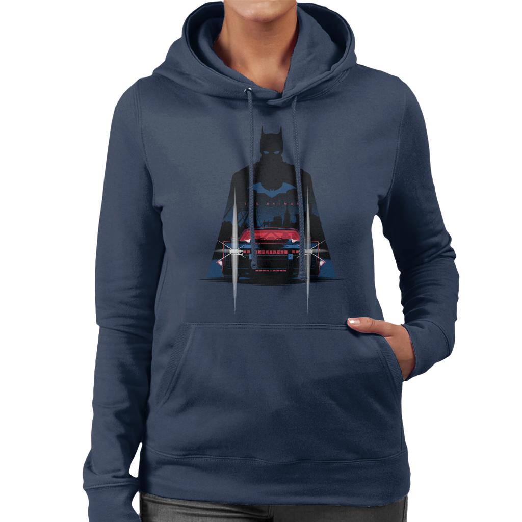 The Batman Silhouette Batmobile Women's Hooded Sweatshirt product image 4