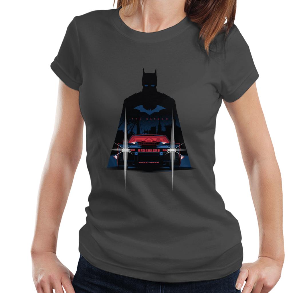 The Batman Silhouette Batmobile Women's T-Shirt product image 1
