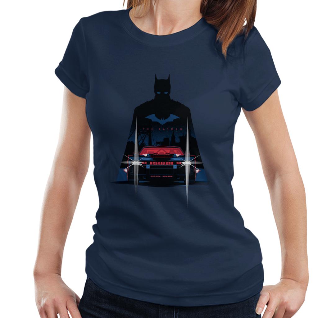 The Batman Silhouette Batmobile Women's T-Shirt product image 4