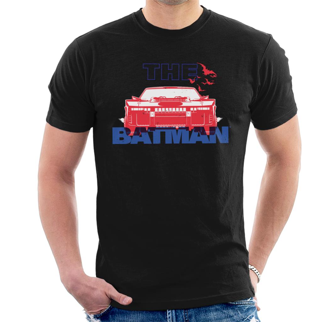 The Batman Red Batmobile Men's T-Shirt product image 1