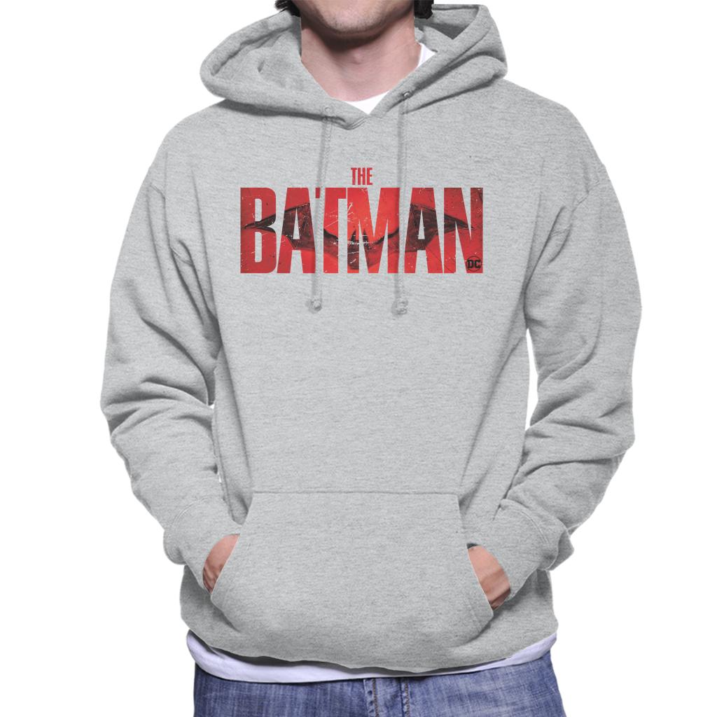 The Batman Red Logo Bat Signal Men's Hooded Sweatshirt product image 4