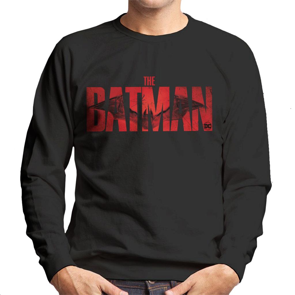 The Batman Red Logo Bat Signal Men's Sweatshirt product image 1