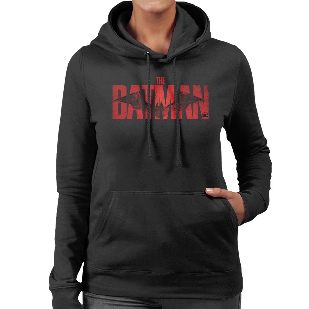 The Batman Red Logo Bat Signal Women's Hooded Sweatshirt product image 1