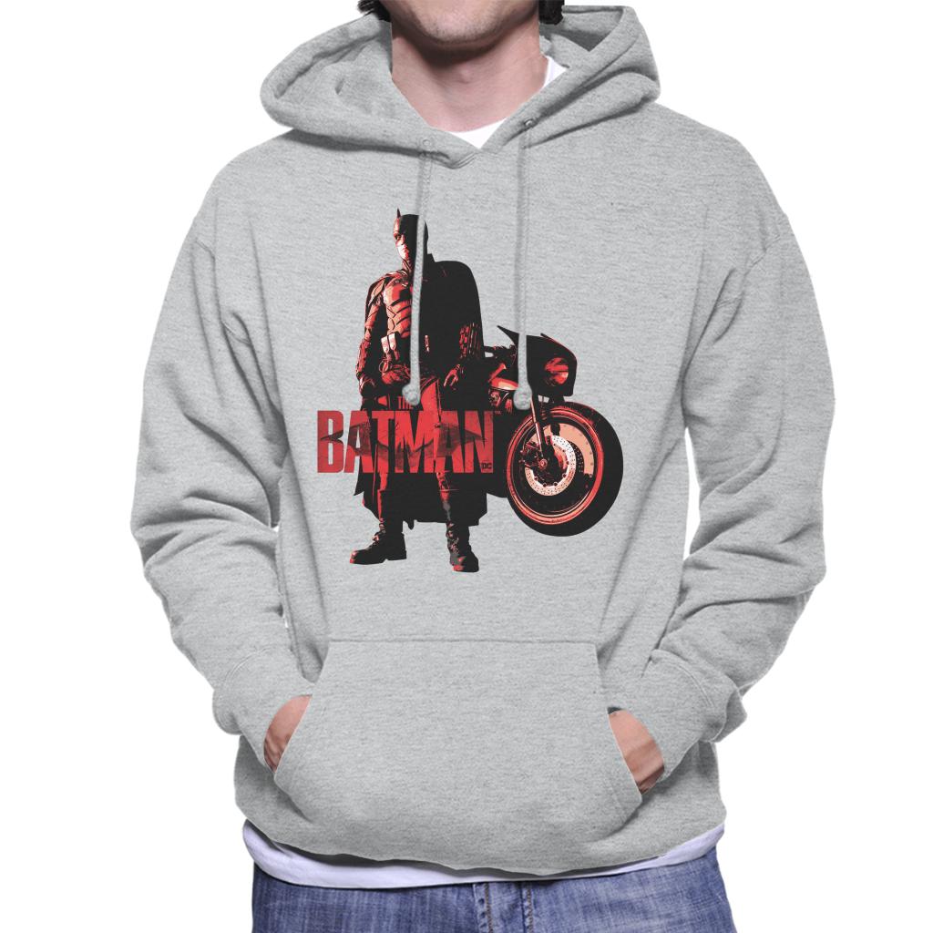 The Batman Red Logo Motorbike Men's Hooded Sweatshirt product image 1