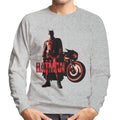 The Batman Red Logo Motorbike Men's Sweatshirt product image 1