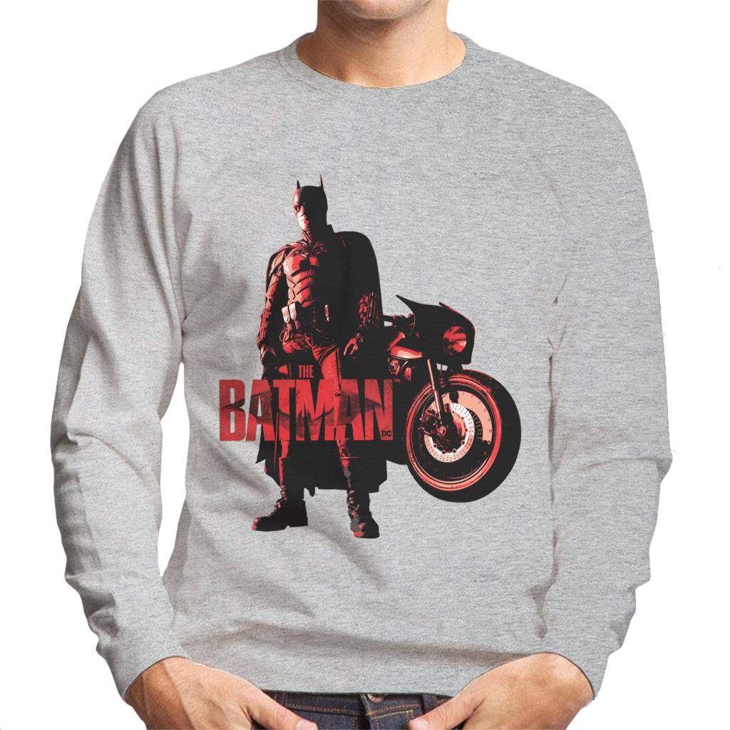 The Batman Red Logo Motorbike Men's Sweatshirt product image 1