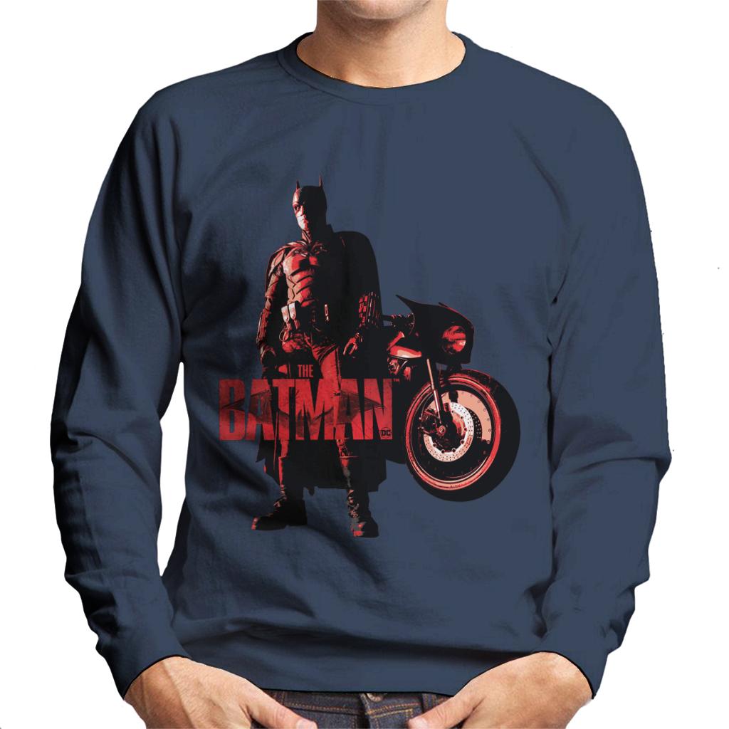 The Batman Red Logo Motorbike Men's Sweatshirt product image 4