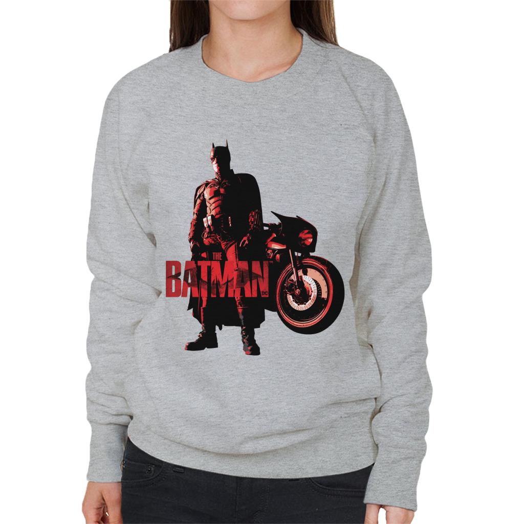 The Batman Red Logo Motorbike Women's Sweatshirt product image 1