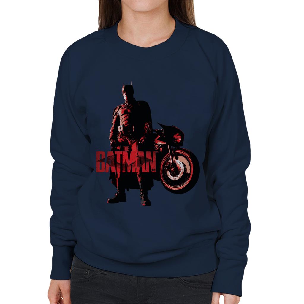 The Batman Red Logo Motorbike Women's Sweatshirt product image 4
