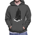 The Batman Cape White Bat Signals Men's Hooded Sweatshirt product image 1