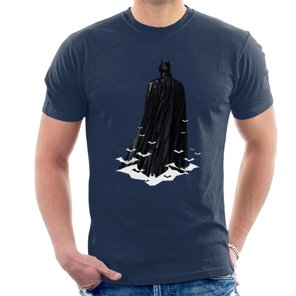 The Batman Cape White Bat Signals Men's T-Shirt product image 4