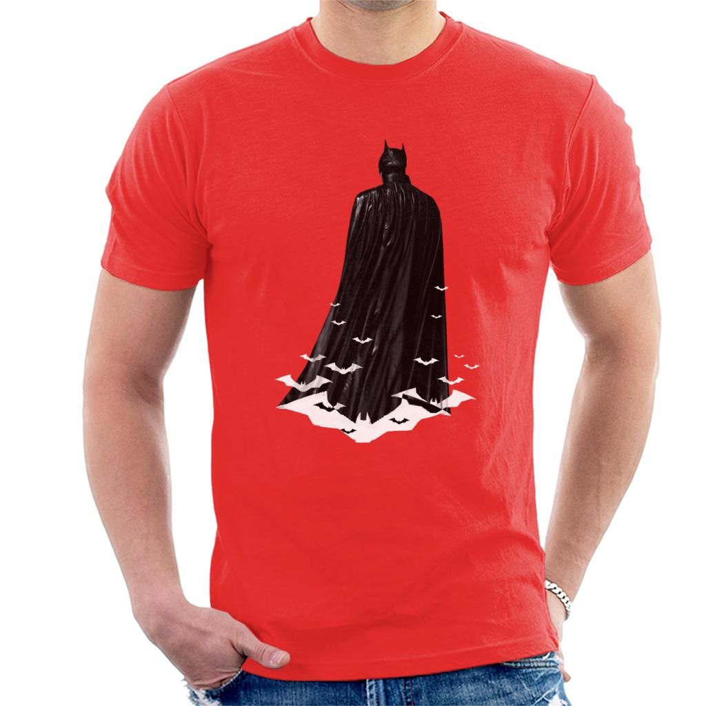The Batman Cape White Bat Signals Men's T-Shirt product image 6